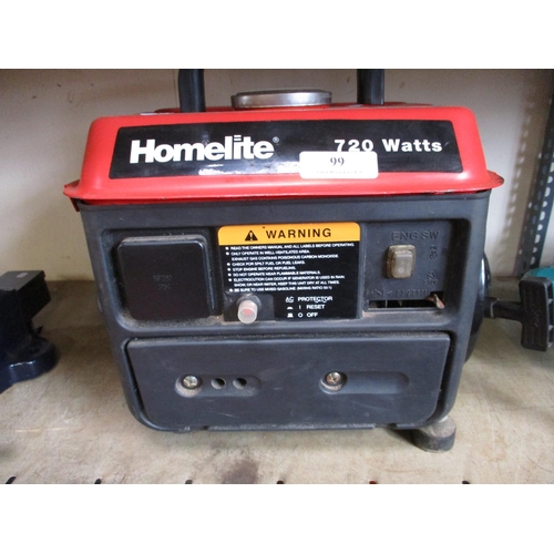 99 - A Homelite 720w petrol generator