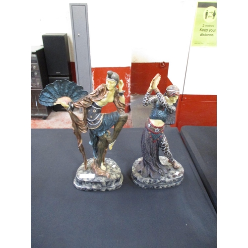 207 - Two Art Deco style dancing ladies