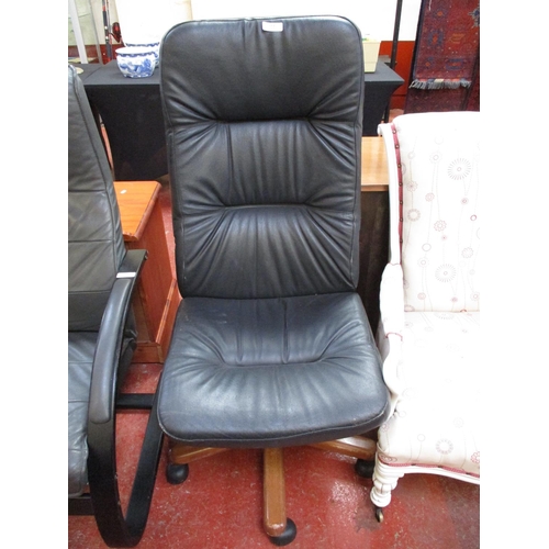 222 - A black office chair