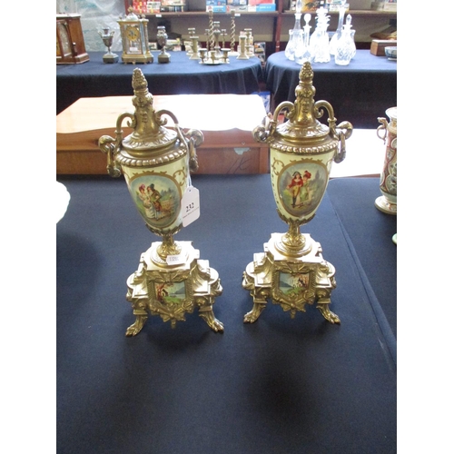 232 - Two antique urns