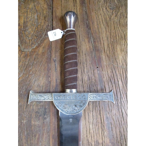 236 - A replica Highlander (MacLeod) full size sword