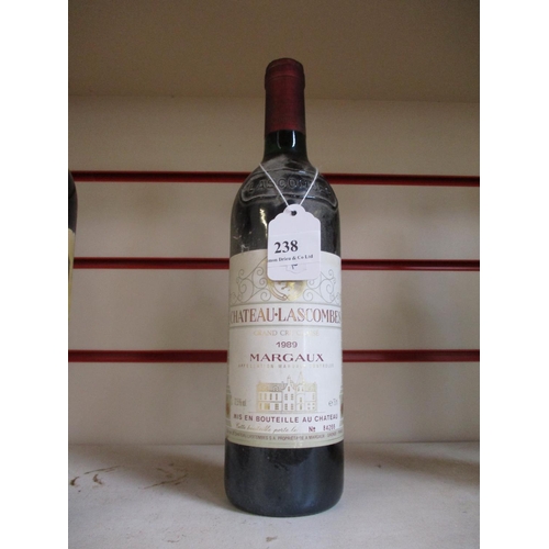 238 - A bottle of 1989 Chateau Lascombes Grand Cru Classe Margaux