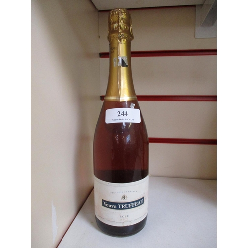 244 - A bottle of Veuve Truffeau Rose Brut