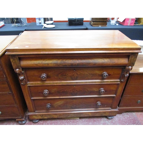 262 - A mahogany three drawer chest