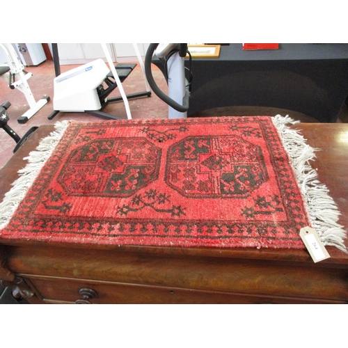 264 - A Afghanistani Kyam 100% wool mat (70cm x 58cm)