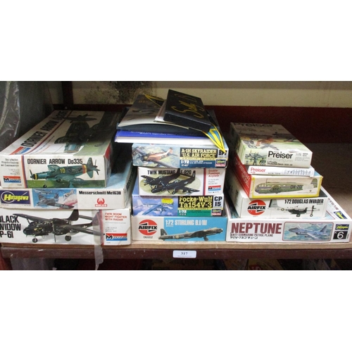 317 - A quantity of modelling kits of aeroplanes - unused