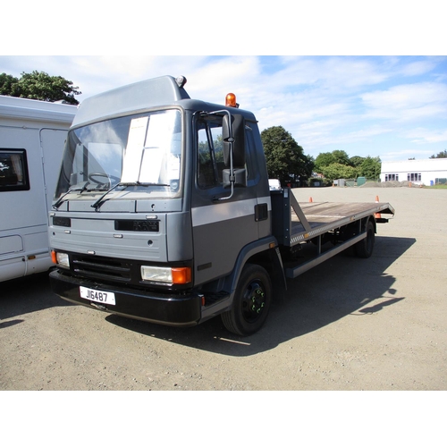 13 - A 1992 Leyland Daf FA45 130 beaver tail recovery vehicle J16487,(diesel/manual) odometer reading 122... 