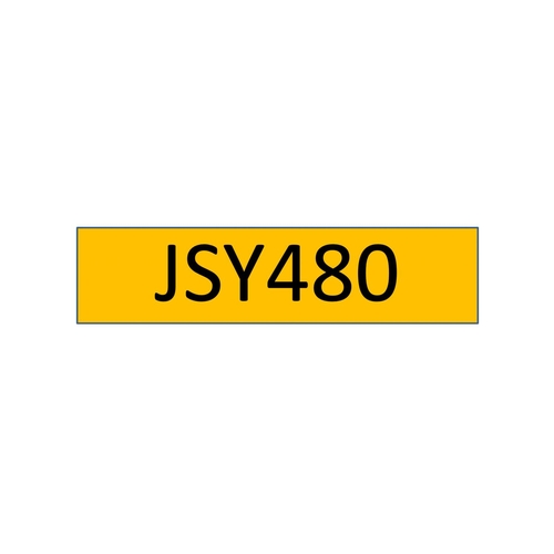 32 - JSY480 - a three digit Jersey JSY registration mark (purchaser must be ordinarily resident in Jersey... 