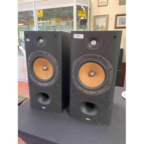 226 - A pair of Bowers & Wilkins DM602 audio speakers