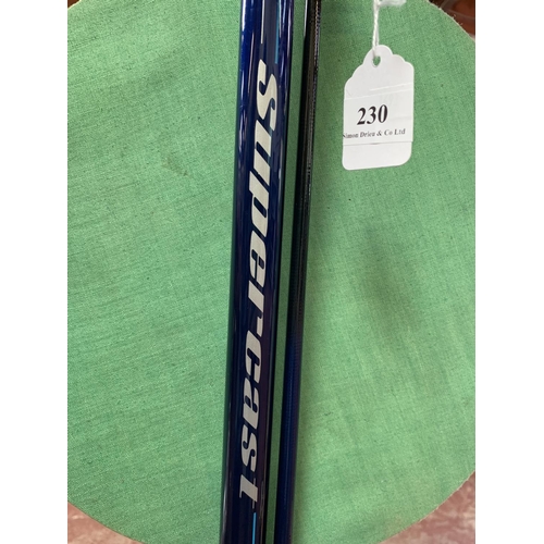 230 - A Daiwa Supercast 12' beach caster fishing rod