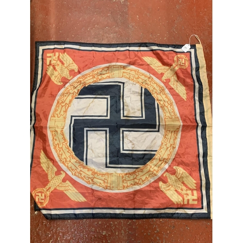 339 - A World War II German Fuhrer standard silk flag