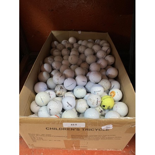 415 - A large quantity of golf balls