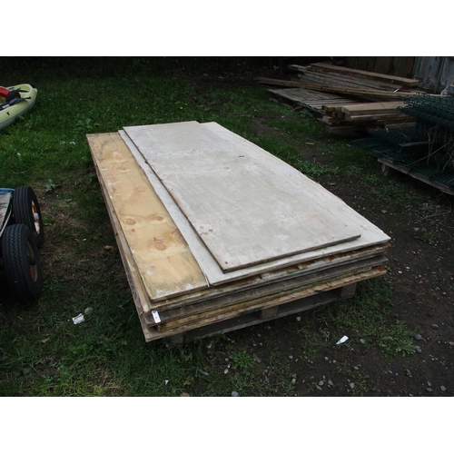 28 - Ten sheets of shuttering plywood