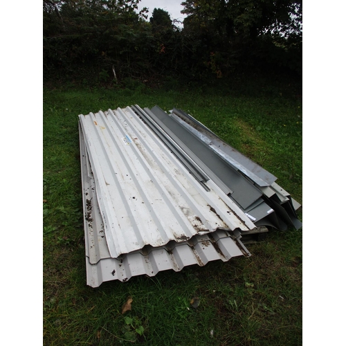 35 - A quantity of cladding sheets and flashings