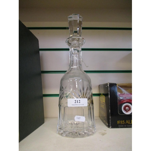 212 - A Waterford crystal decanter