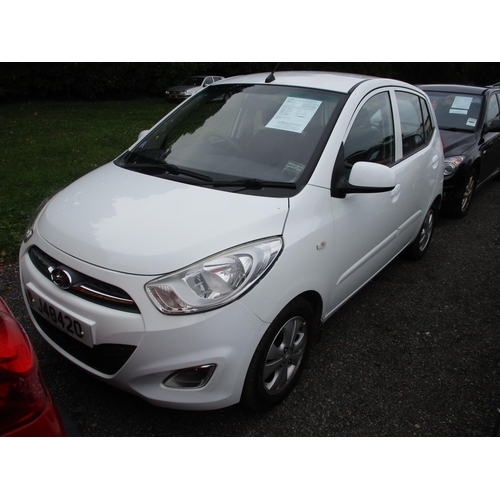 3 - A 2012 Hyundai i10 Active 1.2 five door hatchback J48420 (petrol/automatic), odometer reading 40,325... 