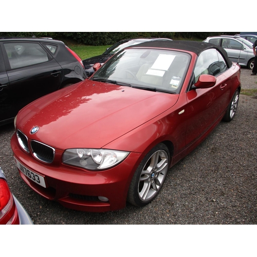 8 - A 2010 BMW 125i M-Sport 3.0 convertible J117633 (petrol/manual), odometer reading 65,048 miles