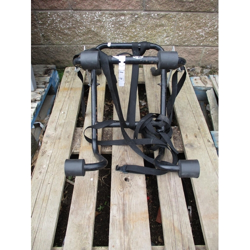 42 - A vehicle mounted bicycle rack