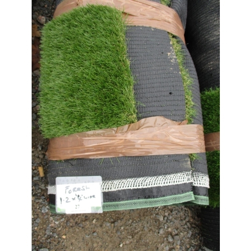 27 - A roll of Forest artificial grass (4m x 1.2m) new