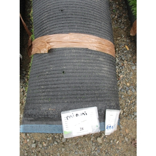 28 - A roll of Miami artificial grass (4m x 2m) new