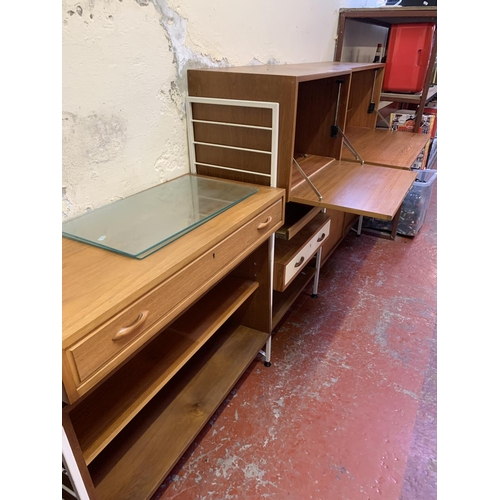 370 - A mid century Ladderax wall and cabiinet unit