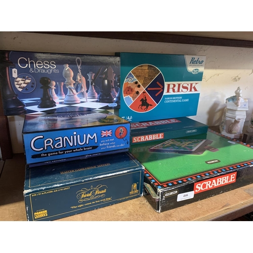 446 - Assorted board games