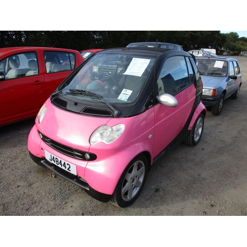 11 - A 2002 Smart Pulse 0.6 convertible J48442 (petrol/automatic), odometer reading 53,899 miles