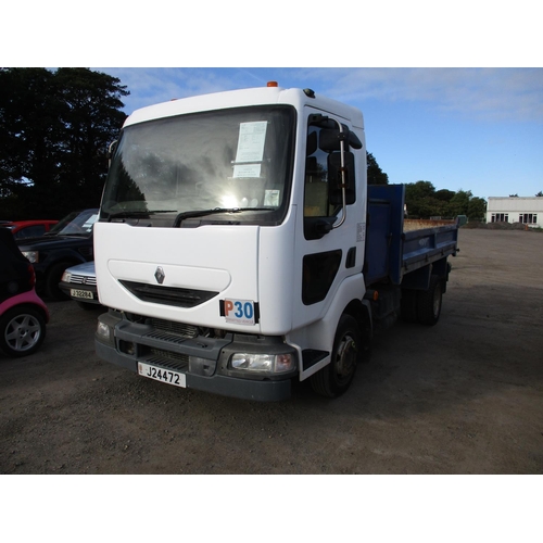 13 - A 2004 Renault Midlum 150 tipper J24472, odometer reading 196,184 miles - one owner from new