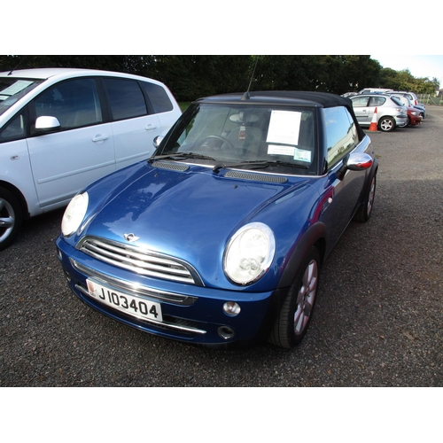 6 - A 2005 Mini One 1.6 convertible J103404 (petrol/manual), odometer reading 50,523 miles