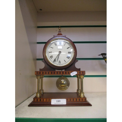 189 - A Comitti of London pendulum mantle clock