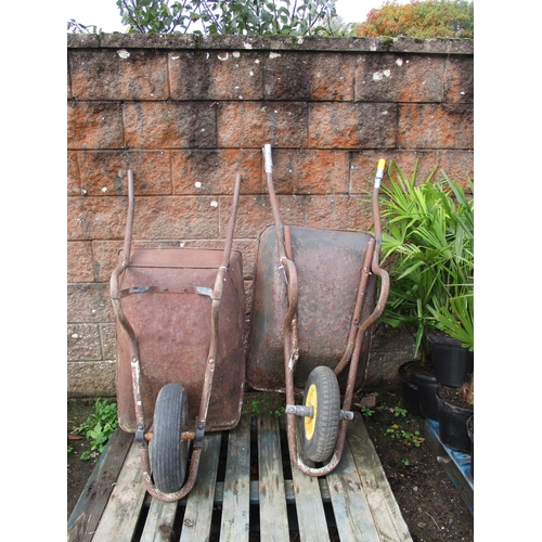 42 - Two builder's wheel barrows