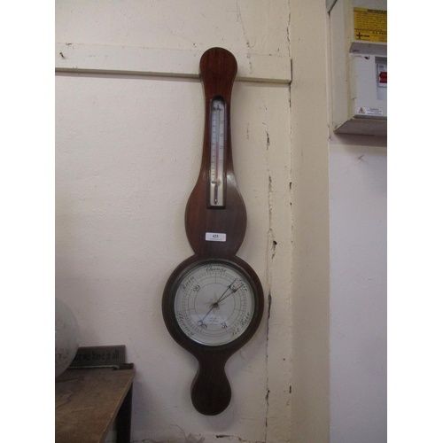 425 - A mahogany barometer