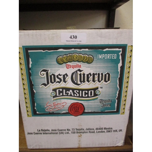 430 - A case of Tequila Jose Cervo Clasico