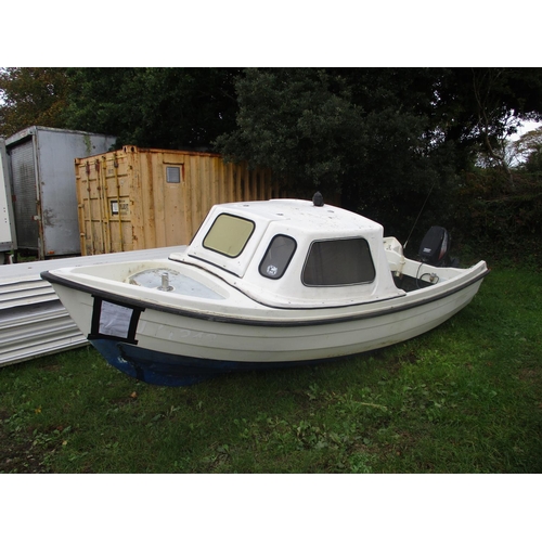 17 - An Orkney Strikeliner 4.88 metre day boat JY1242 with Tohastsu 30hp outboard engine (no trailer), in... 