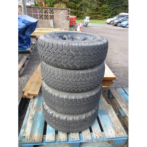 33 - A set of Runway wheels and tyres