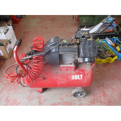 79 - A Sealey 50l air compressor