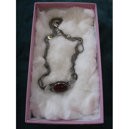 182 - A vintage hand crafted silver necklace