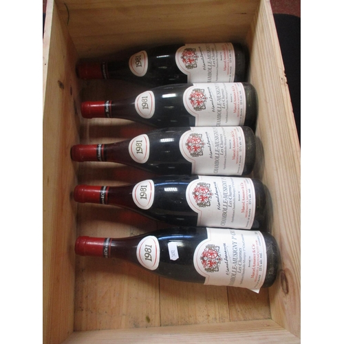 246 - Five bottles of 1981 Chambolle Musigny Les Charmes