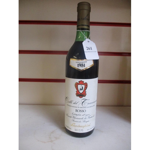 261 - A bottle of 1987 Colli de Trasimeno Rossa