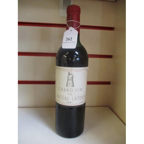 262 - A bottle of 1964 Grand Vin du Chateau Latour