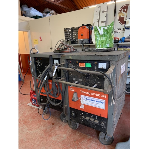 104 - A BOC Transtig AC/DC 375 welder together with one other for spares