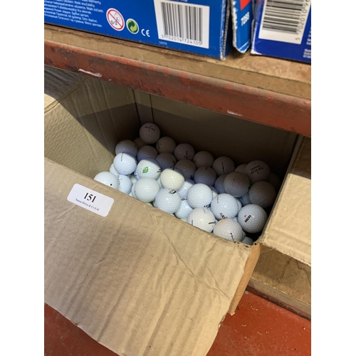151 - A quantity of golf balls (circa 100)