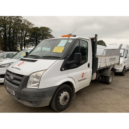 22 - A 2009 Ford Transit T350M 2.4 TDCi tipper J155168 (diesel/manual), odometer reading 100,207 miles - ... 