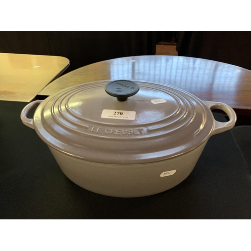 270 - A Le Creuset cast iron lidded casserole pot