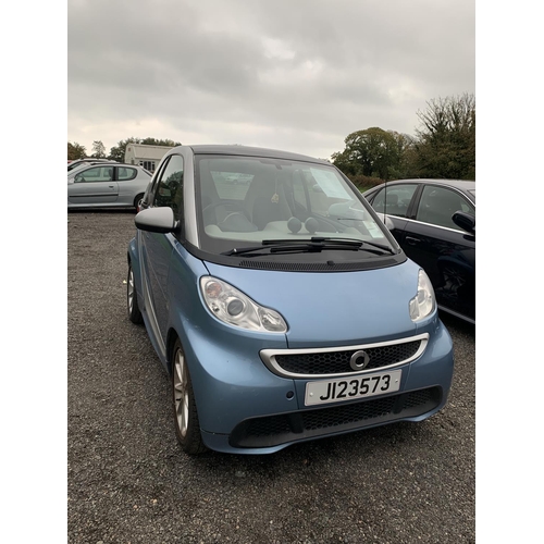 3 - A 2013 Smart Fortwo Passion MHD 1.0 coupe J123573 (petrol/automatic), odometer reading 21,513  miles