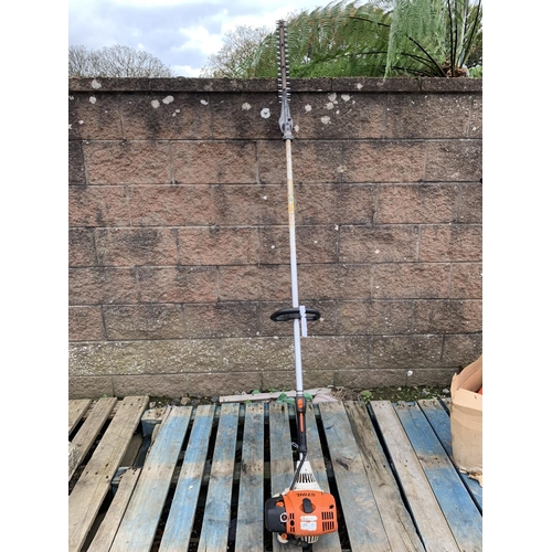 47 - A Stihl FS130R petrol pole hedge cutter