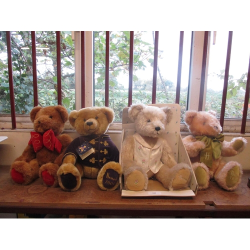 101 - Four Harrods teddy bears