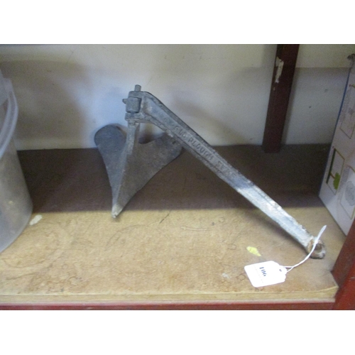 106 - A 6lb galvanised plough anchor