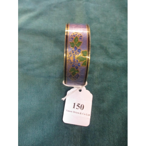 150 - A vintage bracelet with enamelled decoration