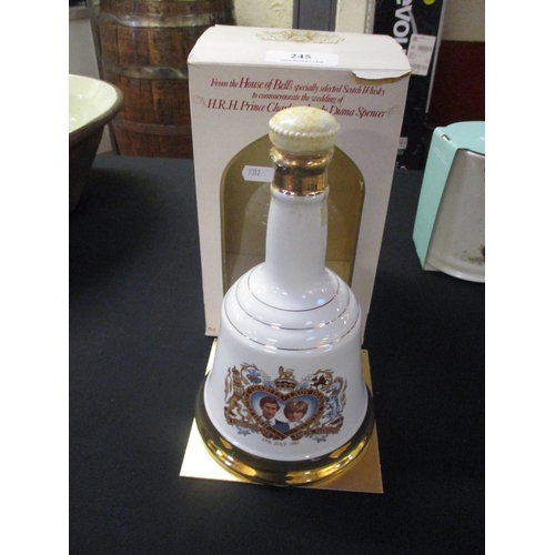 245 - A Bell's commemorative whisky decanter HRH Prince Charles & Lady Diana Spencer